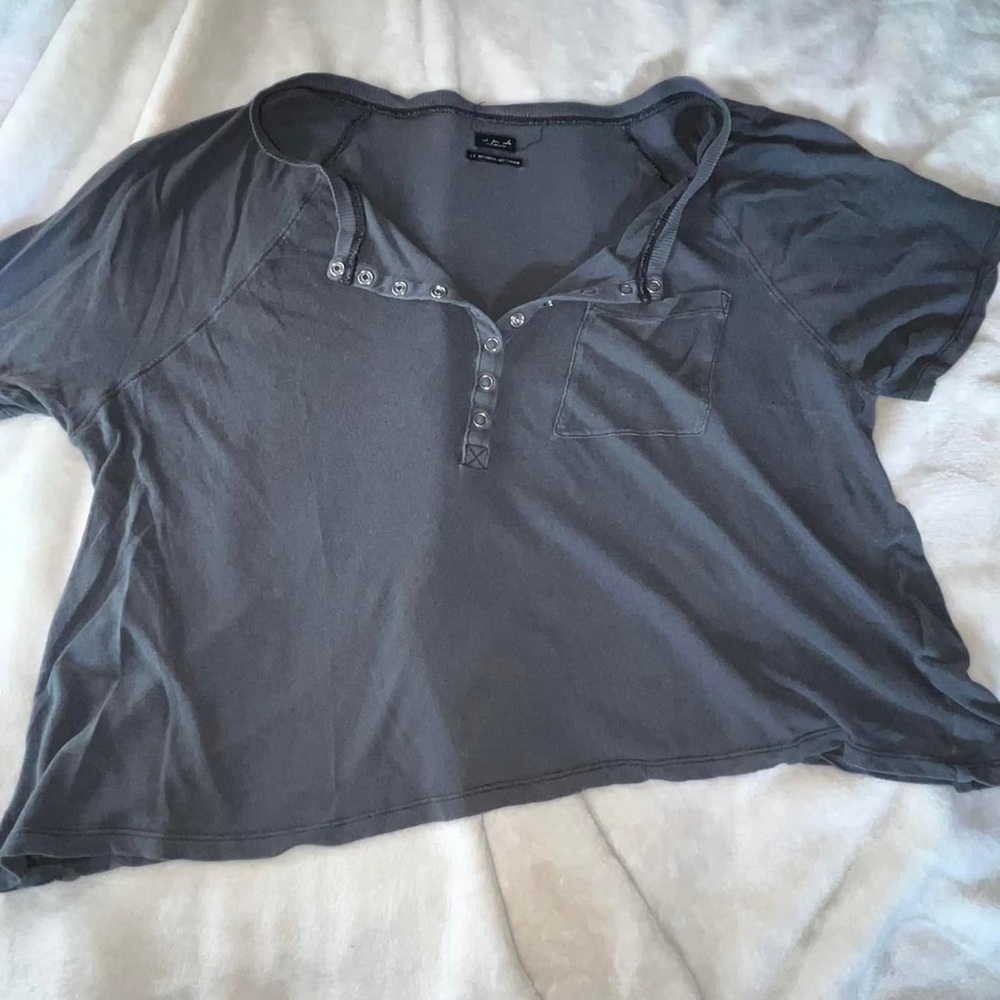 Oversized Cropped T Shirt